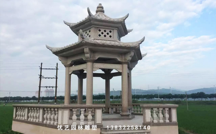 石雕涼亭