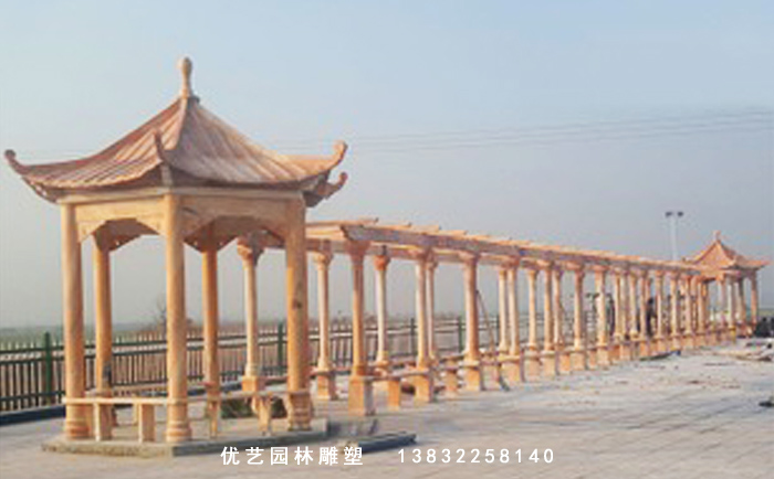 石雕涼亭