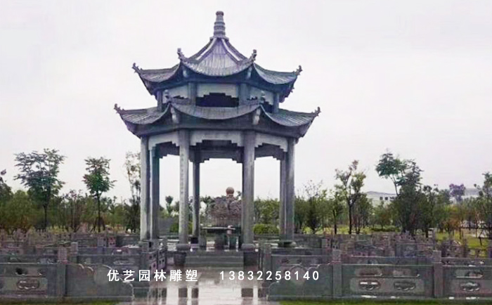 石雕涼亭