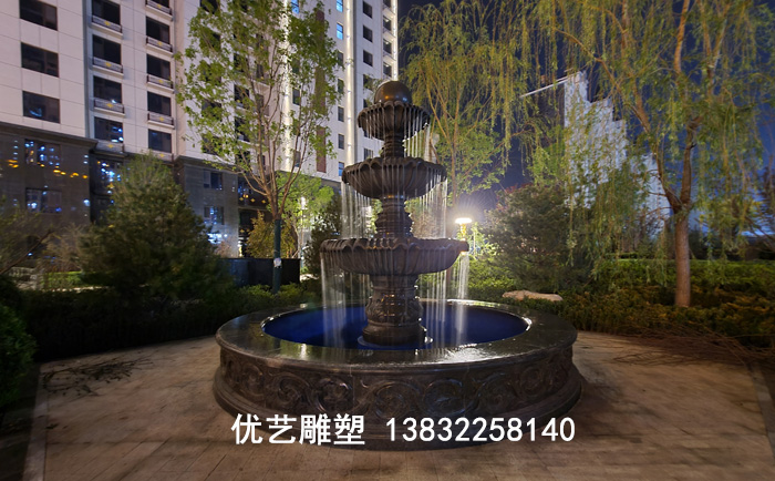 石雕流水噴泉