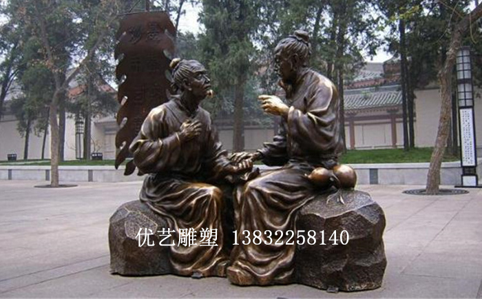 銅小品人物雕塑