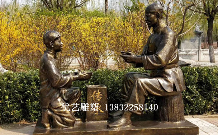 銅小品人物雕塑