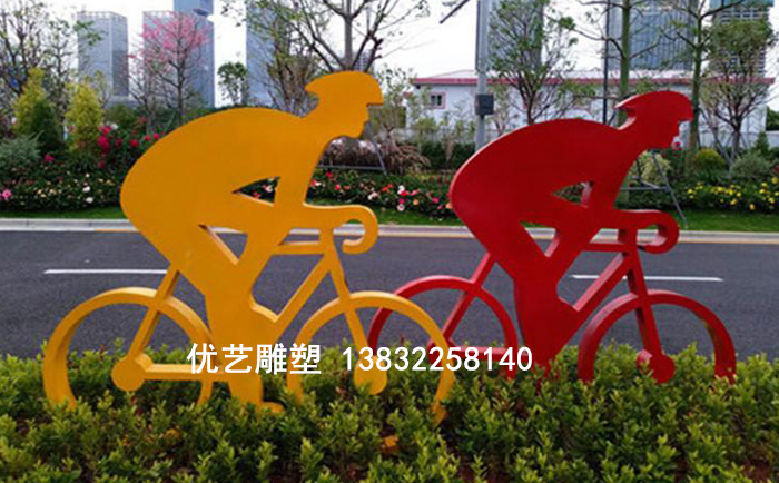 不銹鋼運(yùn)動人物雕塑
