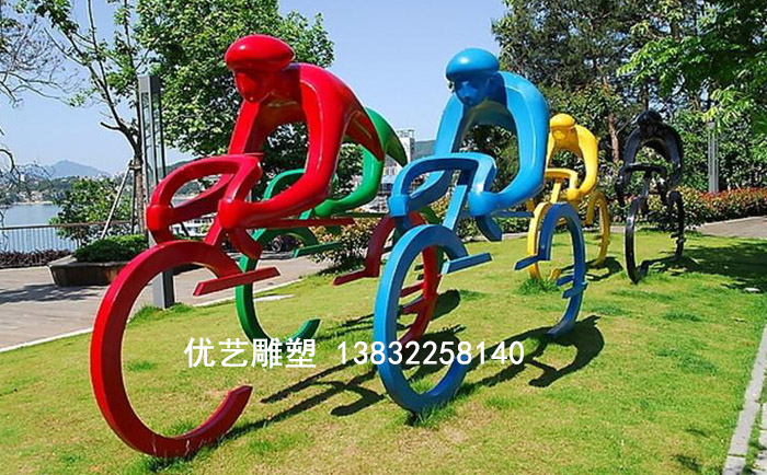 不銹鋼運(yùn)動人物雕塑