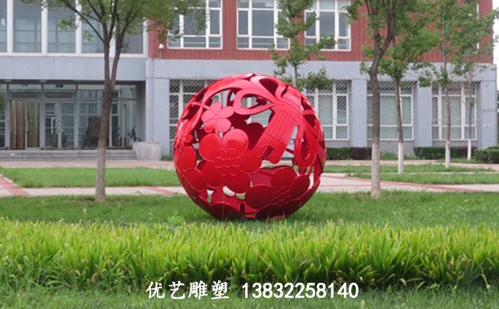不銹鋼圓球雕塑