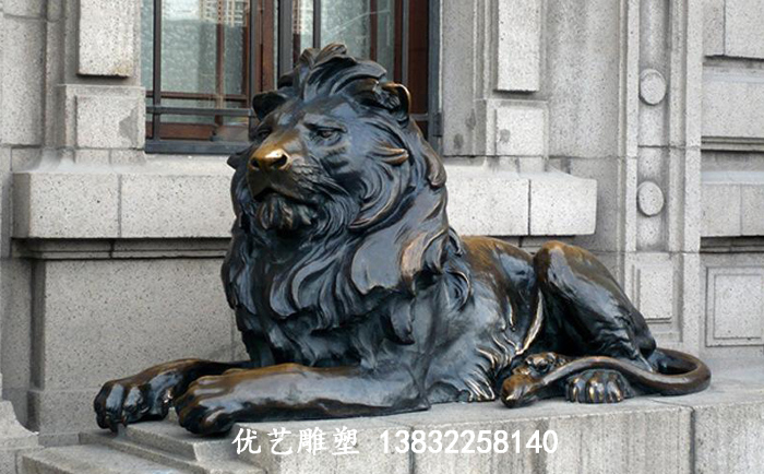 銅獅子雕塑
