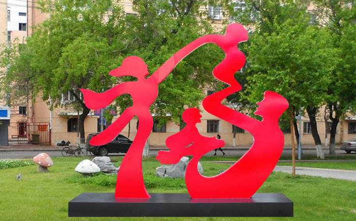 不銹鋼抽象字雕塑