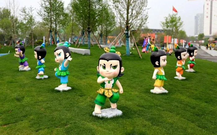 玻璃鋼葫蘆娃雕塑