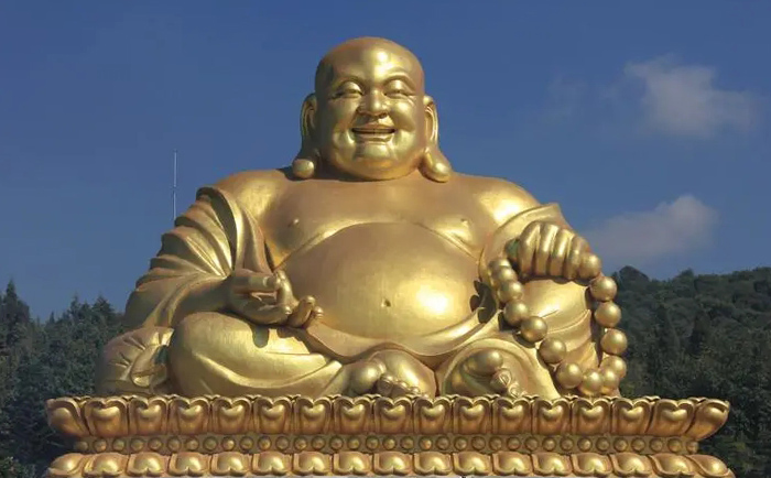 銅彌勒佛雕塑