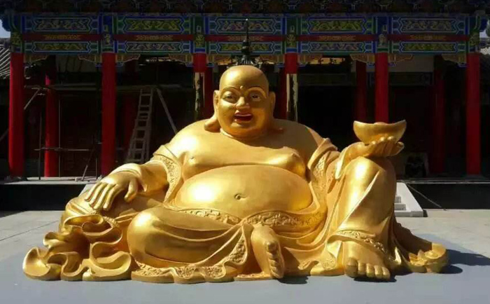 銅彌勒佛雕塑