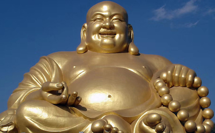銅彌勒佛雕塑