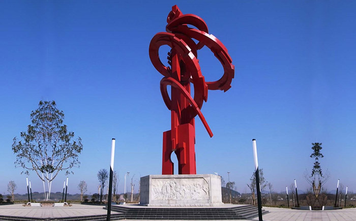 不銹鋼廣場(chǎng)景觀雕塑